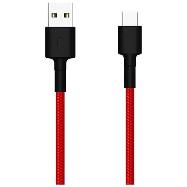 Cable - Xiaomi Mi Braided - USB - USB (M) a USB-C (M) - USB 2.0 - 3 A - 1 m - rojo
