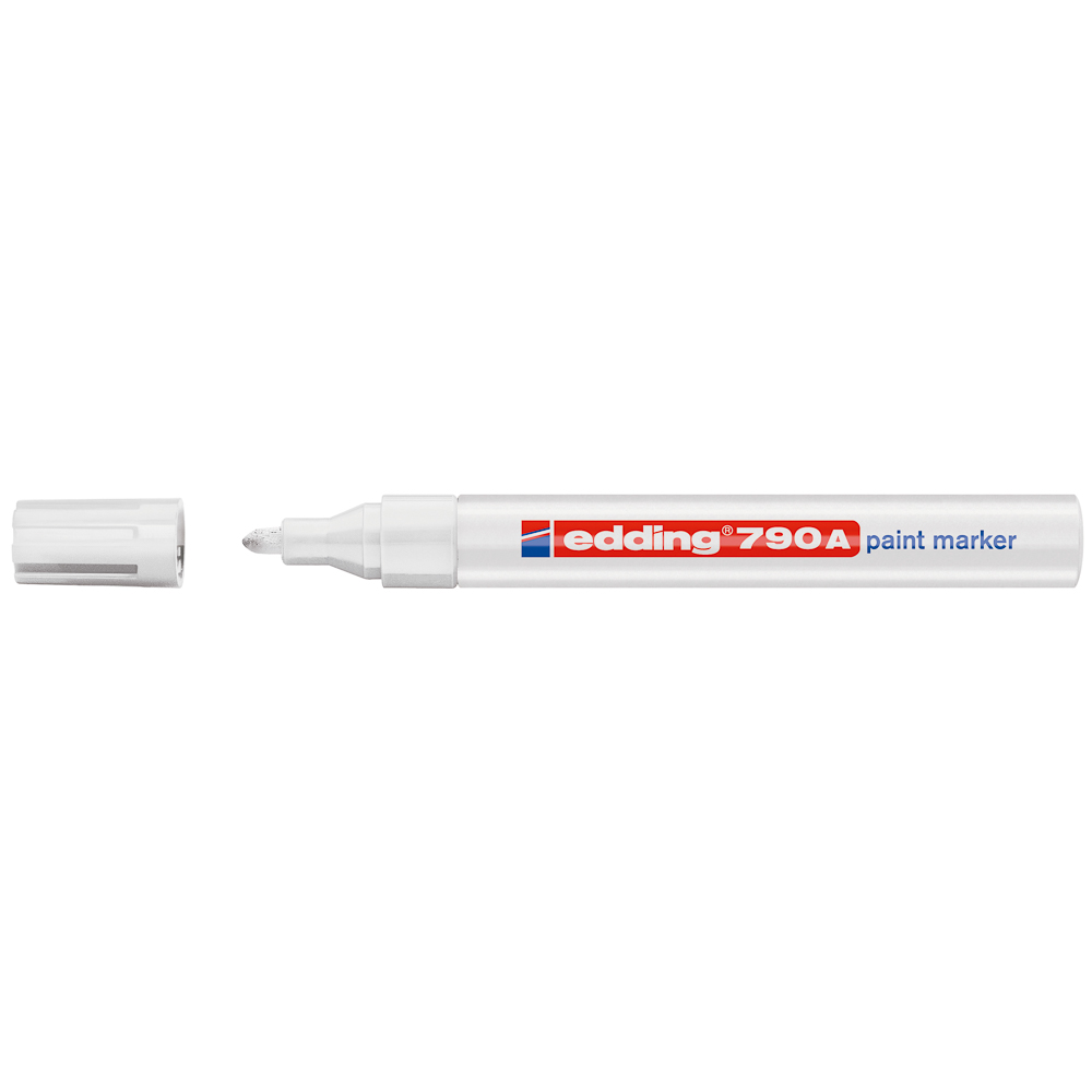 MARCADOR PERMANENTE EDDING 790 P/GRUESA BLANCO