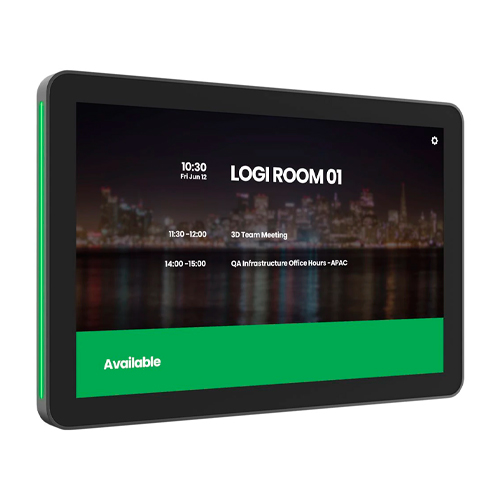 Logitech Tap Scheduler Purpose-Built Scheduling Panel for Meeting Rooms - Dispositivo de vídeoconferencia - Certificado por Zoom, Certificado para Equipos de Microsoft - grafito