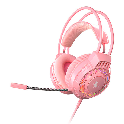 Auriculares Xtech Cableado - XTH-564 - Para Computer / Para Game console - 3.5mm+USB Pink