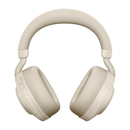 Auriculares Jabra Evolve2 85 MS Stereo - tamaño completo - Bluetooth - inalámbrico, cableado - cancelación de sonido activo - conector de 3,5 mm - aislamiento de ruido - beige - Certificado para Equipos de Microsoft