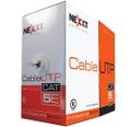 Cable UTP 4 pares Cat5e Nexxt Solutions Infrastructure Bulk cable UTP 305 m RJ-45 Cat5e 4P 25AWG CM Color gris