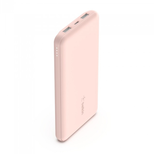 Cargador portátil Belkin 10,000 mAh 2 x USB, 1 x USB-C 18 vatios Color oro rosa