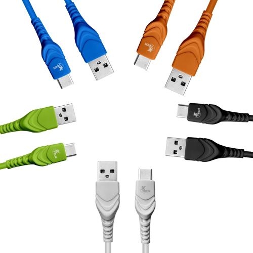 Cable USB Xtech - 4 pin USB Type A - USB Type-C - 1.8 m - Bag of 10 un XTG-238