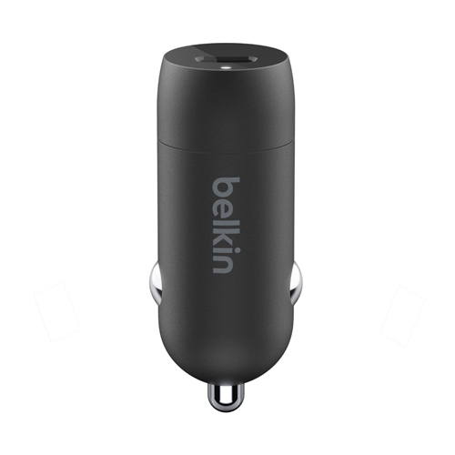 Adaptador de corriente para carro Belkin - 30 vatios - 3 A - Fast Charge, Suministro de energía 3.1 (24 pin USB-C) - negro