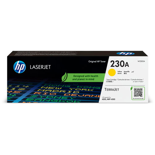 Tóner HP Amarillo (230A) LaserJet Pro MFP 4203, MFP 4301, MFP 4303