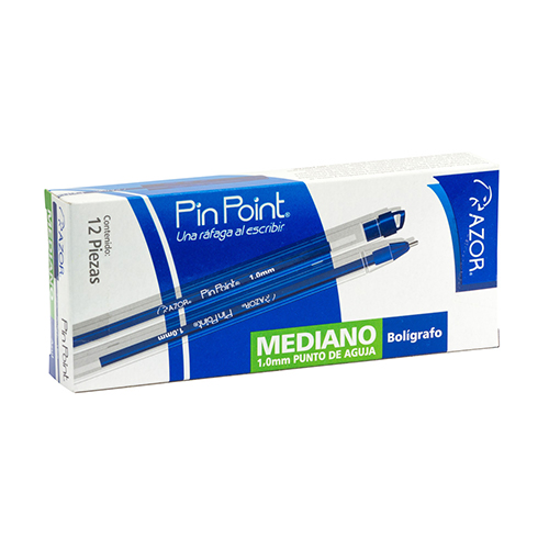 BOLIGRAFO AZOR 6830AZ MEDIANO 1.0MM CX12 AZUL
