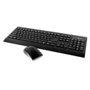 Combo set de teclado y mouse Klip Xtreme - English - Wireless - USB - Black - water resistant