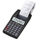 CALCULADORA SUMADORA CASIO HR-8RC-BK MINI 12 DIGITOS (SIN ADAPTADOR DE CORRIENTE)