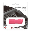 Memoria Kingston USB 64 GB 3.2 Gen 1 Rosado