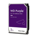 Disco Duro interno Western Digital WD Purple 3.5'', 2TB, SATA III, 6 Gbit/s, 5400RPM, 64MB Caché