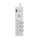 Protector tensión  Forza1625W/2700J, 8 3-Giratorias, 2-USBA, 1-USBC, 120V/240V  8 Tomas de Corriente
