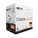 Cable de bobina Nexxt Solutions Infrastructure UTP 102 m RJ-45 Color Gris Cat5e 4P 25AWG CMX