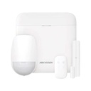 Hikvision AX Pro Series DS-PWA48-Kit-WB - Sistema de alarma - inalámbrico, cableado - 802.11b/g/n, Tri-X - 433 MHz, 2.4 Ghz - 10/100 Ethernet - blanco