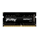 Memoria Kingston FURY Impact - DDR4 - 8 GB - SO-DIMM de 260 contactos - 3200 MHz / PC4-25600 - CL20 - 1.2 V - sin búfer - no ECC - negro