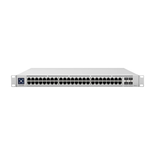 [USW-Enterprise-48-PoE] Ubiquiti UniFi Switch USW-Enterprise-48-PoE - Conmutador - L3 - Gestionado - 48 x 100/1000/2.5G (PoE+) + 4 x 1 Gigabit / 10 Gigabit SFP+ (enlace ascendente) - montaje en rack - PoE+ (720 W)
