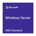 Licencia Microsoft Windows servidor 2022 Estandar 16 núcleos OEM DVD Español