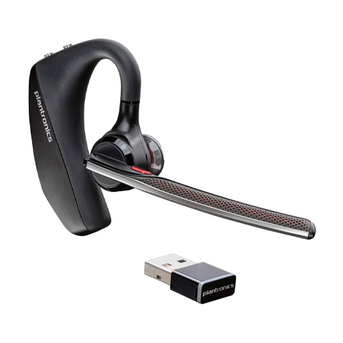 [7K2F3AA] Poly Voyager 5200 - Auricular - en oreja - Bluetooth - inalámbrico, cableado - USB-A a través de adaptador Bluetooth - negro - Certificado para Equipos de Microsoft