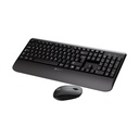 Combo de Teclado y Mouse Klip Xtreme Español - Wireless - 2.4 GHz - Negro