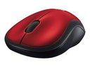 Mouse Logitech M185 Inalámbrico diestro y zurdo Color rojo