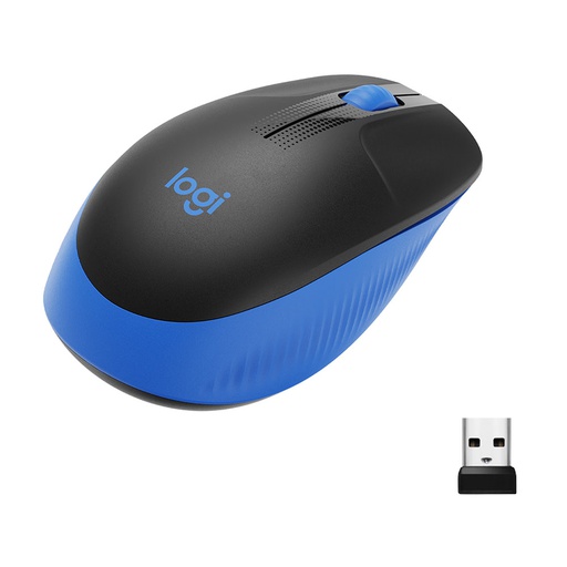 [910-005903] Mouse Logitech Wireless-óptico M190 color azul