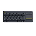 Teclado Logitech Inalámbrico para Smart TV K400 Plus Español Negro