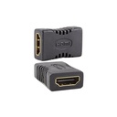 Adaptador con conector HDMI hembra a hembra