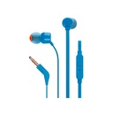 Audífonos JBL  Alámbricos con Micrófono  - T110 Wired In-ear Blue
