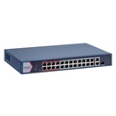 Switch de Red Hikvision - con 24 Puertos Ethernet PoE, x1 Puerto Gigabit Combo, x1 Puerto Gigabit RJ45, 230W -