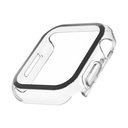Belkin SCREENFORCE TemperedCurve - Amortiguador para reloj inteligente - protector de pantalla - policarbonato, cristal templado (9H) - negro - para Apple Watch (40 mm, 41 mm)