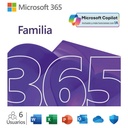 Microsoft 365 Family 12 Meses - 1 a 6 usuarios -ESD Compatible con Windows / MacOS / iOS / Android
