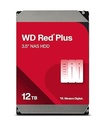 Western Digital WD Red Plus NAS Hard Drive - Internal hard drive - 12 TB - 3.5" - 7200 rpm - Serial ATA