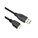 Cable Xtech -   XTC-365 Data  USB  to   Micro USB 3.0 - 91 cm - Negro - 3ft for hard drives 