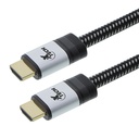 Cable Xtech XTC-626 HDMI con Ethernet 1.83Mts admite 4K60H Color negro