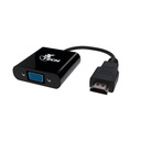 Cable Xtech - Video adapter - 19 pin HDMI Type  A - VGA - Negro - XTC-363