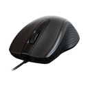 Mouse Xtech USB Alambrico - color negro - Ambidiestro - 3 botones - 1200 dpi