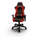 Silla gamer D109 Rojo/Negro con reposapies