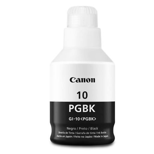 [3382C001AA] Tinta Canon Negro (GI-10) de 175ml para G5010, G5011, G6010, G6011