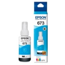 Tinta Epson Cyan (T673) de 70ml. L800 L805 L810 L850 L1800