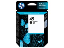 [51645AL] Tinta HP Negro (45) fficejet g55, g85, k60, R40, R60, R80, T45, T65; Officejet Pro 11XX