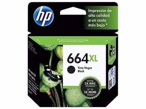 [F6V31AL] Tinta HP Negro (664XL) 1115, Deskjet Ink Advantage 2135, 3635, 3835