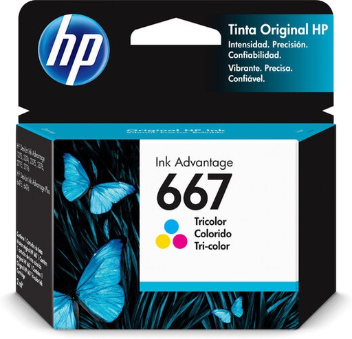 [3YM78AL] Tinta HP Color (667)Deskjet Ink Advantage 6000, 6400,1200,2300,2700,4100