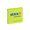 BLOCK STICKN Post-It 3"X3" NEON VERDE