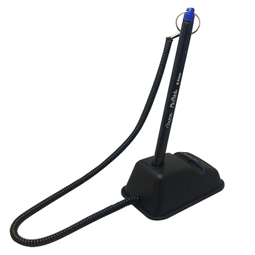 [14387] BOLIGRAFO AZOR 6806 NEGRO PTO FINO 0.7MM CON BASE