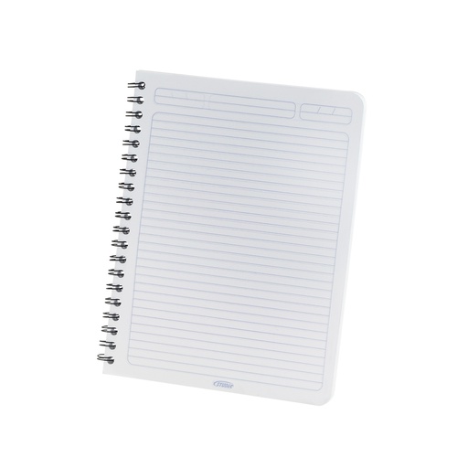 [12941-RAYADO] CUADERNO C/ESPIRAL EMPASTADO  100 H. CON LINEAS CARTA