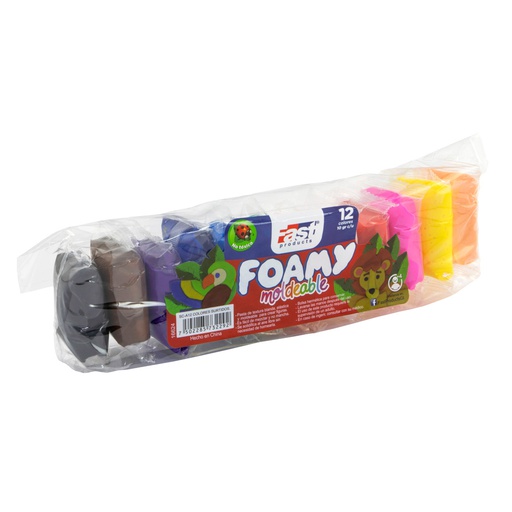 [16624] Foamy Moldeable Fast 10grs. 12 Colores 