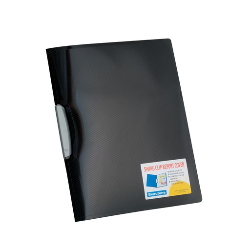 [07604-NEGRO] Folder Clip Lateral Beautone Carta Negro metalico