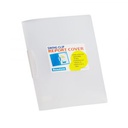 Folder plastico tamaño oficio Blanco pasta transparente