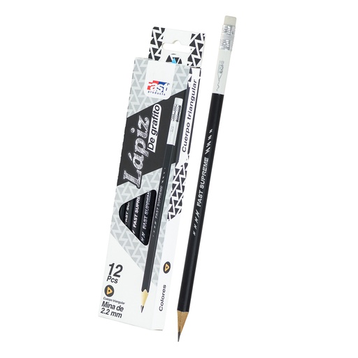 [10631] LAPIZ FAST TRIANGULAR NEGRO 