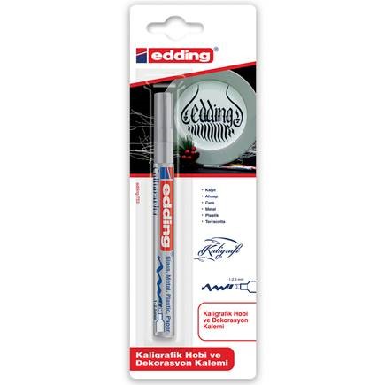 [13779-PLATEADO] MARCADOR CALIGRAFICO EDDING 753 METALICO 